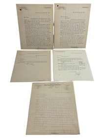 Antique 1909 Signed Legal Court Documents