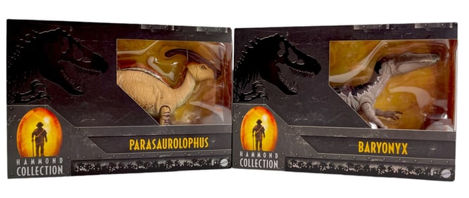 Jurassic Park Hammond Collection Baryonyx & Parasaurolophus NIB Mattel