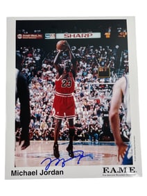 Michael Jordan F.A.M.E. Signed Photograph