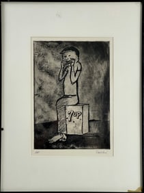 Seichi Kiyohara Japanese - Lithograph Signed on Mat AP Artist's Proof