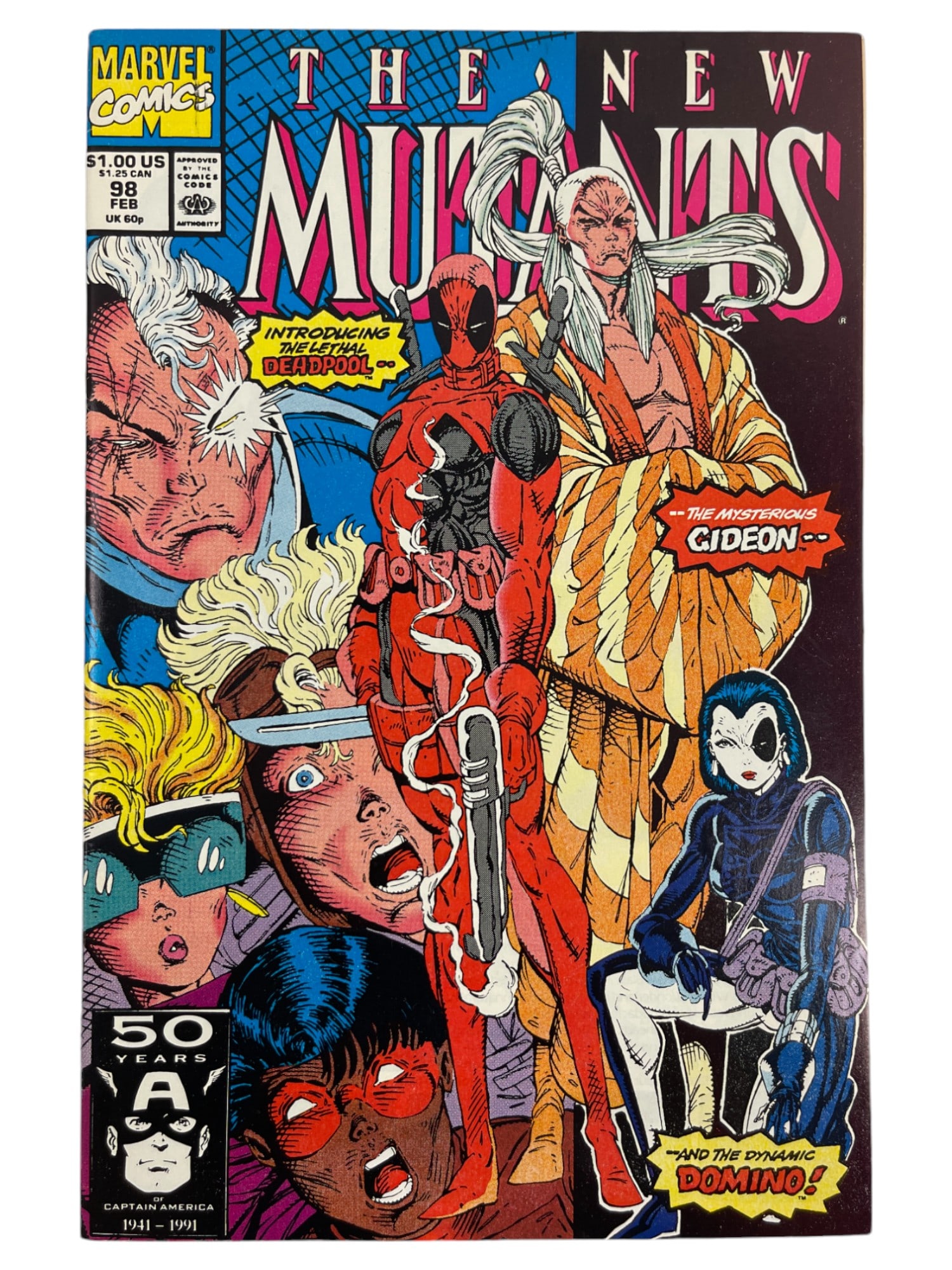 The New Mutants #98 Marvel 1st Deadpool Appearance Comic Book (1 of 7)