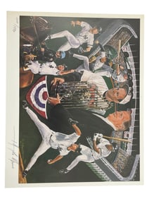 New York Yankees Limited Ediiton Lithograph by Angelo Marino Signed and Numbered
