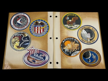 Apollo 11, 12, 13 and 14 Original NASA Stickers