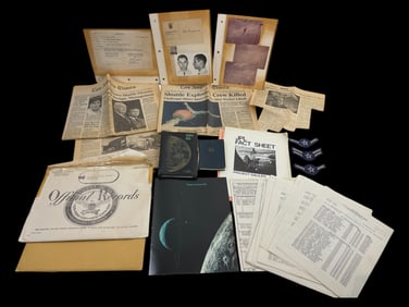 Original NASA Memorandums LA Times Newspapers, Data Booklet and Documents