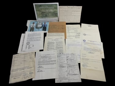 Original NASA Paperwork Documents and Photograph Collection