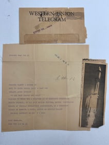 NASA Acceptance Letter Mail Letter and Newspaper Shuttle Photo