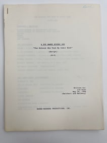 A Pup Named Scooby Doo Animation Cartoon Hanna-Barbera 1988 Script