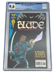 Blade The Vampire Hunter #1 Comic Book (1994) CGC 9.6 White Pages Holochrome/Foil Cover