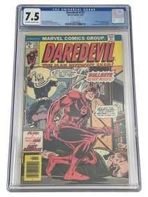 Daredevil #131 (1976) CGC 7.5 OFF White/White Pages First App New Bullseye