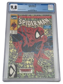 Spider-Man #1 (1990) CGC 9.8 Todd McFarlane Green Cover NM Marvel