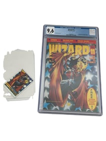 WIZARD MAGAZINE 11 CGC 9.6 - SPAWN COVER TODD McFARLANE 1992 WHITE PAGES