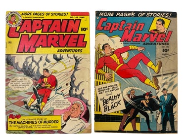 CAPTAIN MARVEL # 142 145 Golden age Comic Book Lot