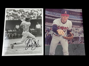 Vintage Baseball MLB Signed 8 x 10 Photo Autograph Collection Lot Stece Sax Nolan Ryan