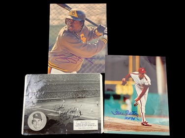 Vintage Baseball MLB Signed 8 x 10 Photo Autograph Collection Lot