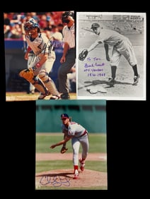 Vintage Baseball MLB Signed 8 x 10 Photo Autograph Collection Lot