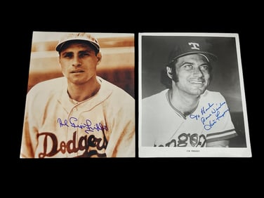 Vintage Baseball MLB Signed 8 x 10 Photo Autograph Collection Lot
