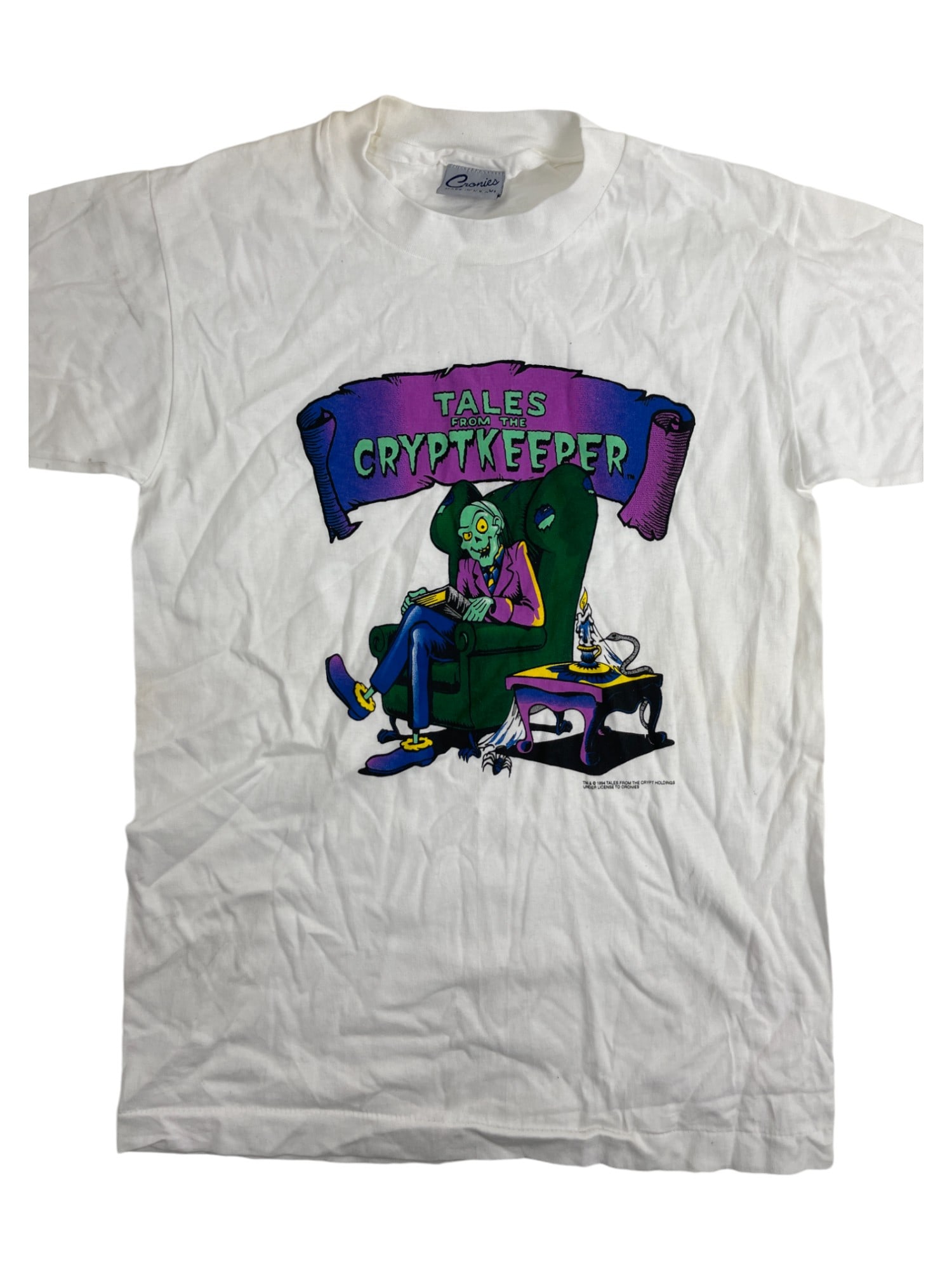 Vintage Tales from the Cryptkeeper 1994 XL Cronies Tag T-Shirt (1 of 4)