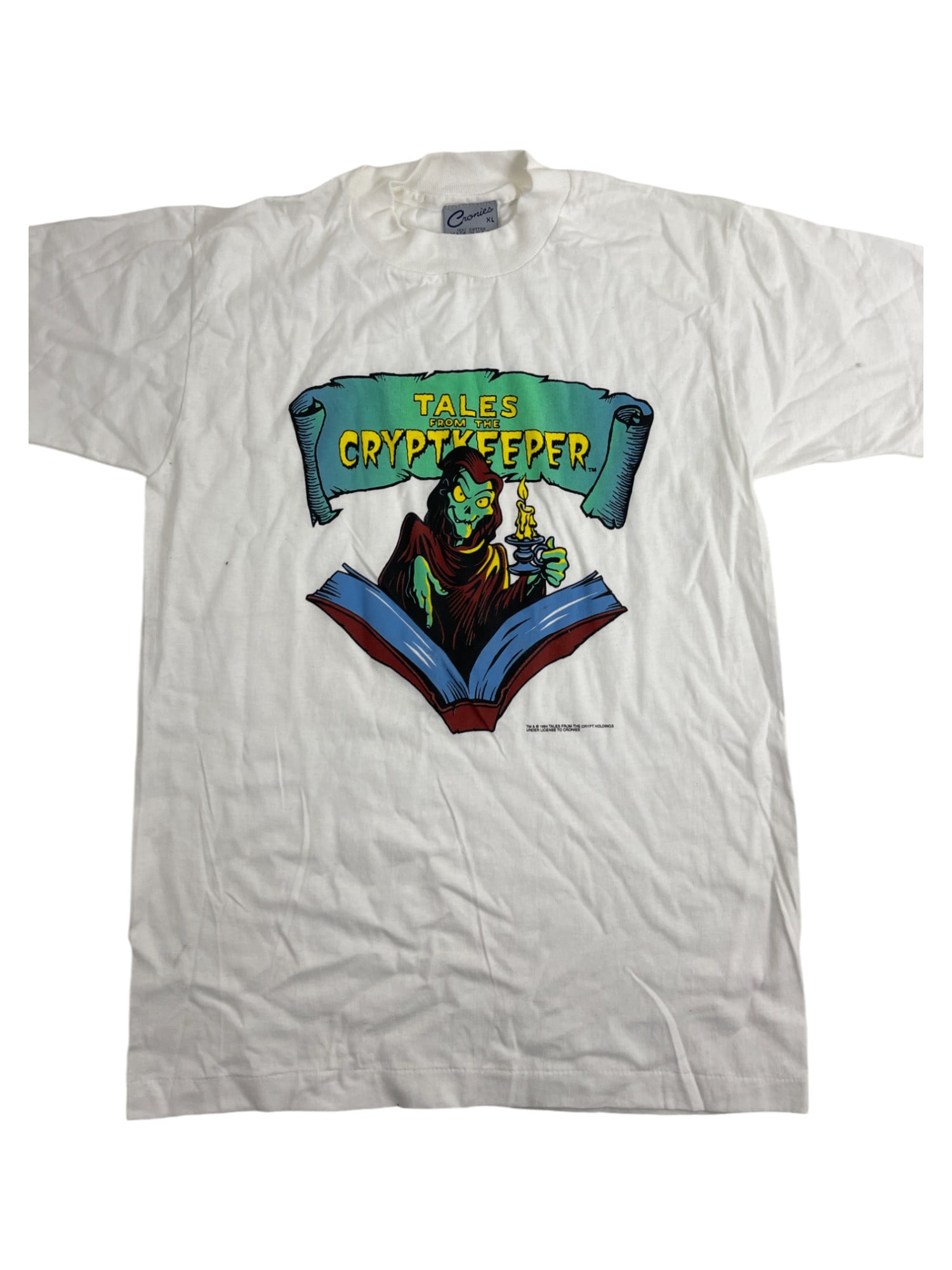 Vintage Tales from the Cryptkeeper 1994 XL Cronies Tag T-Shirt (1 of 3)