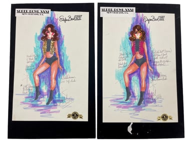 Vintage Disney Channel Show Costume Design By Garland Riddle lot 2