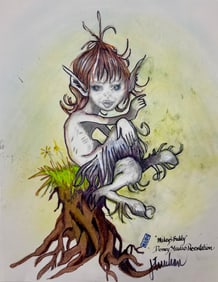 Vintage Mikeys Buddy Disney Studio Presentation Movie Costume Sketch Drawing by Judy Truchan