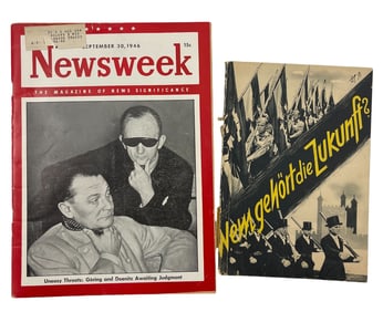 Newsweek MagazineGoring Cover and Nazi Anti British Propoganda Book 1940 lot 2