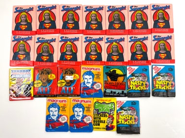 Vintage Trading Card Mint Sealed Packs Lot 25