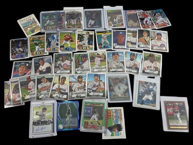 LARGE LOT BASEBALL TRADING CARD COLLECTION LOT SIGNED