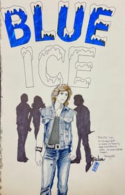 Renegades Patrick Swayze movie costume design sketch drawing signed by Judy Truchan