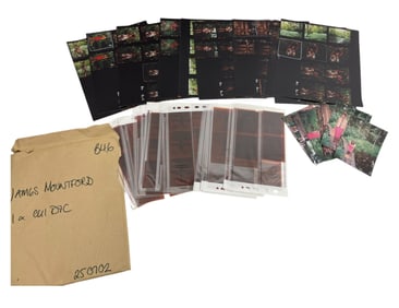 Vintage Photo European French English Model fashion photographer Contact Sheet with negative Pinup