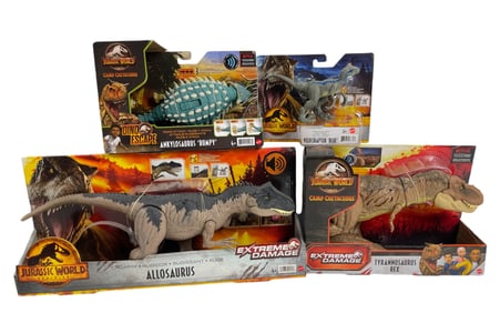 Jurassic World Camp Dinosaur Action figurine Toys lot 4