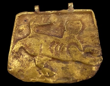 Bactrian Persian Ancient Amulet Pendant 23k Gold 500 - 800 BC