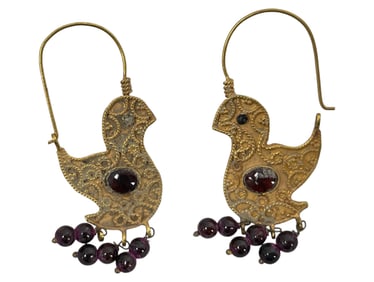 Ancient Roman 23k Gold Earrings