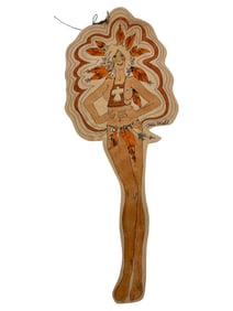 ANDY WARHOL Signed Christmas Ornament Drawing Showgirl Nude Erotic Fashion