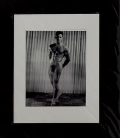 Vintage Gay Male Interest B&W Photo Stamped on Back