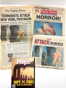LA Times and Daily News 9/11 Attack Newspapers