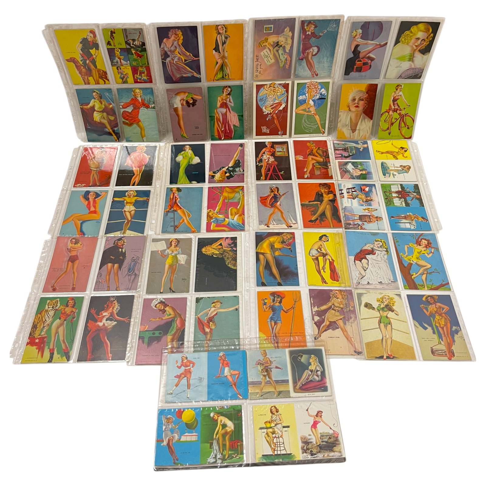 Vintage Mutoscope Pin-Up Girl Card Collection Lot (1 of 8)