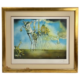 Salvador Dali Temptation of St. Anthony's Lithograph Signed and Numbered with COA