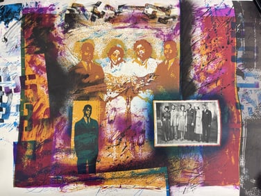 Allan Edmunds EFA II Offset Lithograph Pencil Signed and Numbered 23/40