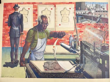 Ron Adams Blackburn Lithograph