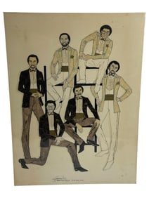 Cheryl Daniels 1983 Original Earth Wind and Fire Costume Design Drawing