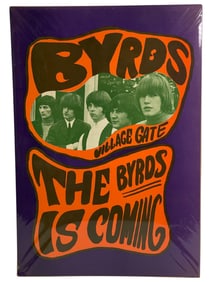 The Byrds - Village Gate Original Concert 1968 Poster