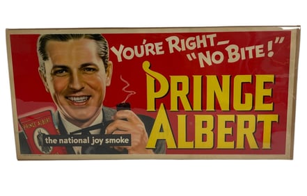 Prince Albert Tobacco Lithograph 1935 "You're Right No Bite"