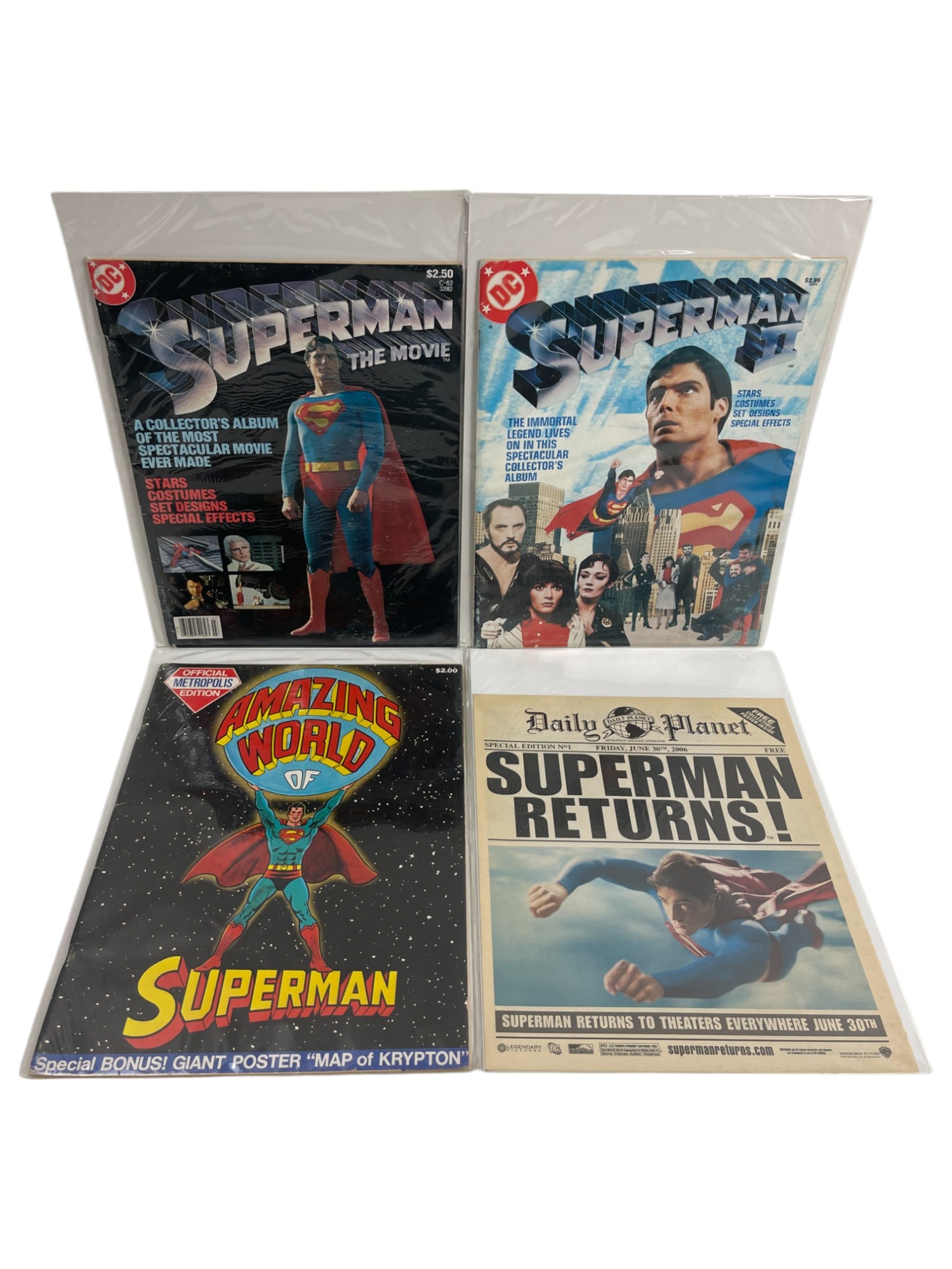 Vintage Superman Movie Comic Book Magazines (1 of 5)