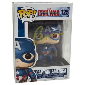 Captain America Civil War Funko Pop #125 Signed by Chris Evans
