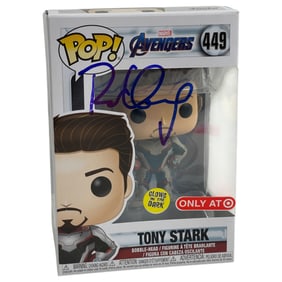 Avengers Tony Star Funko POP! #449 Signed by Robert Downey Jr.