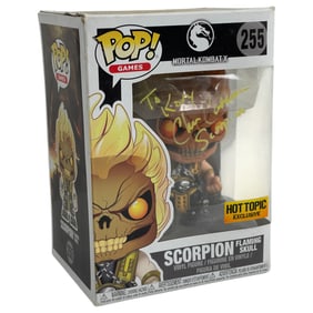 Mortal Kombat X Scorpion Funko POP! #255 Signed by Chris Casamassa