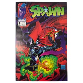 Spawn #1 1992 Comic Book Signed by Todd McFarlane