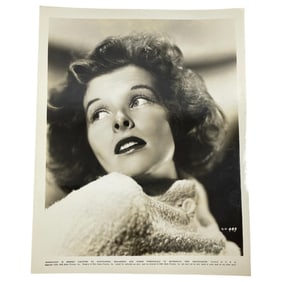 Vintage B&W Photograph of Katharine Hepburn by Ernest Bachrach