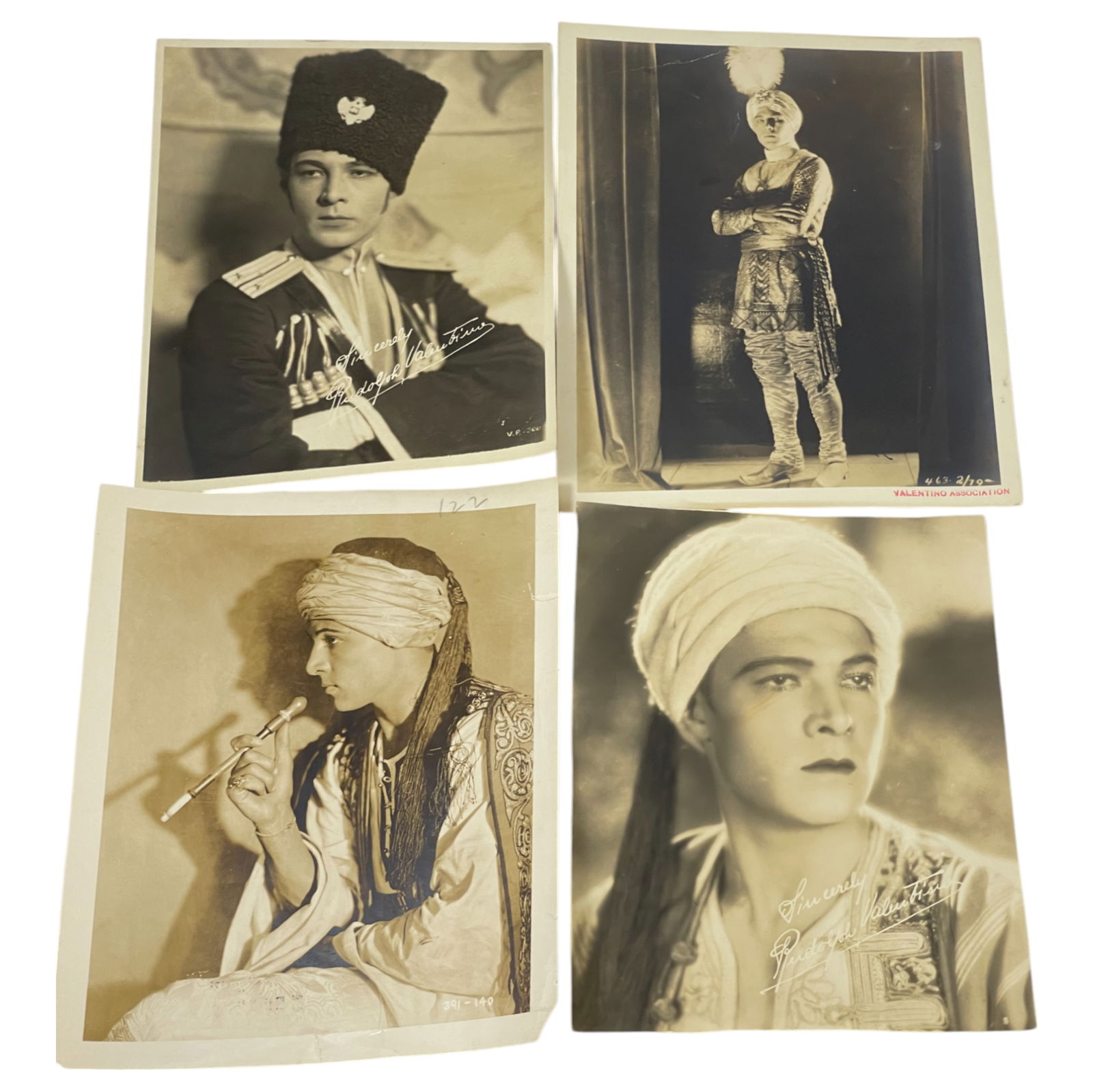 Vintage B&W Rudolph Valentino Movie Set Photographs (1 of 6)