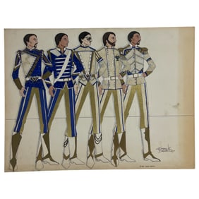 Cheryl Daniels Original 1983 The Temptations Costume Design Drawing
